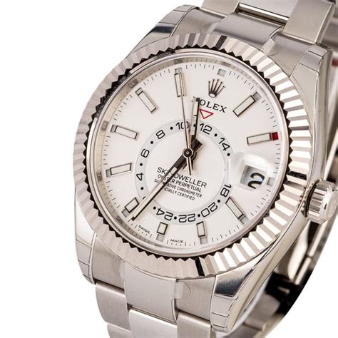 rolex white face watches.